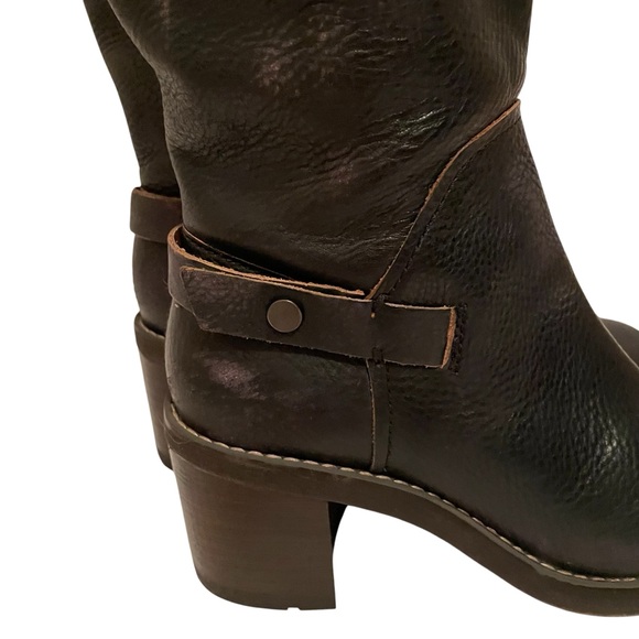 Franco Sarto Women's Kiana Black Leather Tall Zipper Knee-High Boots Shoes 7M - Picture 11 of 16